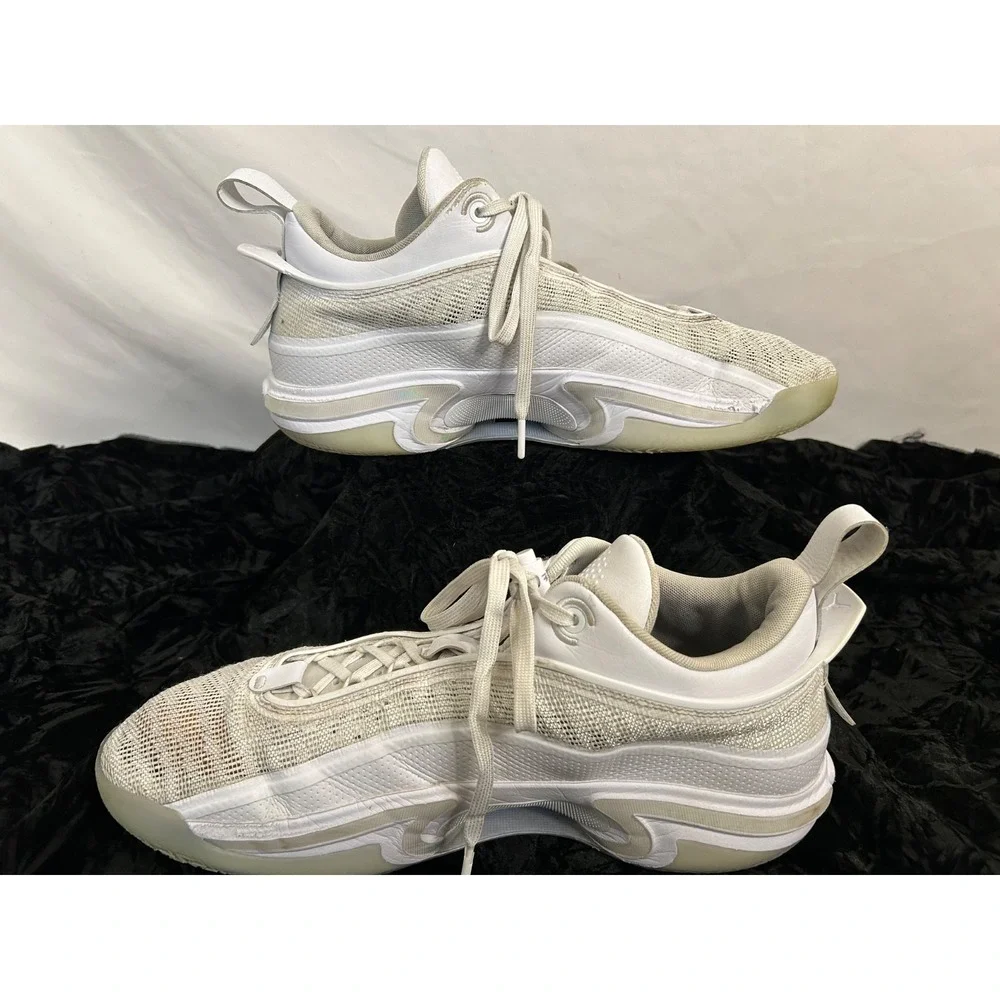 Nike Air Jordan XXXVI 36 Low Pure Money Mens Sz 15‎ White Silver DH0833-101